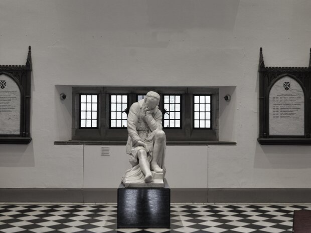BLACK AND WHITE HALL