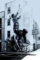 THE FISHERMEN MURAL BY FINTAN McGEE [ ON ROCHES STREET LIMERICK JULY 2017]-244456-1