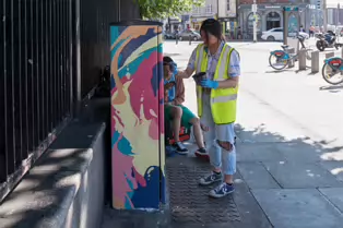 PAINT-A-BOX STREET ART BY CAIZ ON BOLTON STREET [PHOTOGRAPHED IN JUNE 2017]-237593-1