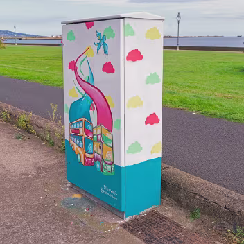BY ELLEN WEBB As a traveller of public transport daily, I would love to see this artwork in a place that many buses pass by