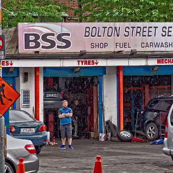 20-24 BOLTON STREET This is what the site, once a Texaco Service Station, looked like in May 2017 when BSS Bolton Street Services were based...