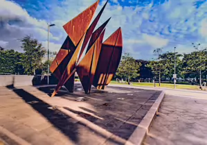 THE QUINCENTENNIAL SAILS SCULPTURE BY EAMONN O'DOHERTY [18 JUNE 2018 EYRE SQUARE IN GALWAY]-247455-1