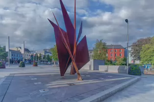 THE QUINCENTENNIAL SAILS SCULPTURE BY EAMONN O'DOHERTY [18 JUNE 2018 EYRE SQUARE IN GALWAY]-247458-1