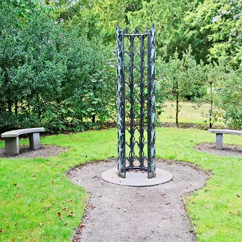 MISSING PERSONS The "Monument To Missing Persons" is a deeply moving sculpture that captures the profound sense of loss and longing...