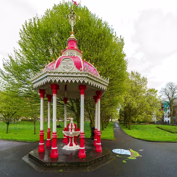 RUSSELL MEMORIAL FOUNTAIN Both Limerick and Belfast boast ornate Victorian fountains that have become cherished landmarks, each with a unique...