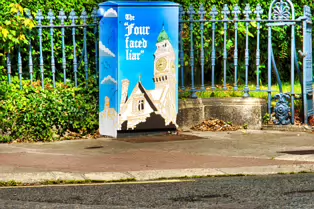 THE FOUR FACED LIAR AN EXAMPLE OF PAINT-A-BOX STREET ART [NORTH BELGRAVE SQUARE - CASTLEWOOD AVENUE - UPPER MOUNTPLEASANT AVENUE]-247500-1