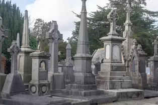 THE SECONDARY CIRCLE OF VAULTS [GLASNEVIN CEMETERY IN DUBLIN]-247924-1