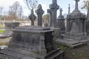 THE SECONDARY CIRCLE OF VAULTS [GLASNEVIN CEMETERY IN DUBLIN]-247930-1
