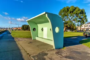 THE WIND SHELTERS AND THE BANDSTAND ALONG CLONTARF PROMENADE [REMAIN AS A TRIBUTE TO HERBERT SIMMS]-246824-1
