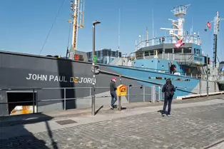 THE JOHN PAUL DEJORIA PHOTOGRAPHED AT SIR JOHN ROGERSON'S QUAY IN DUBLIN[SATURDAY 10 MAY 2025]-250926-1