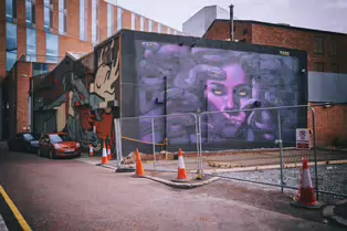 STREET ART AT YORK LANE - ULSTER UNIVERSITY CITY CAMPUS [THE MOST NOTABLE BEING BY SOPHI ODLING FROM AUSTRALIA]-251769-1