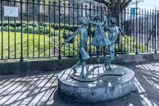 THE PEACE PARK ACROSS THE ROAD FROM CHRIST CHURCH CATHEDRAL [FOUR YEARS AFTER IT WAS REOPENED]-247422-1