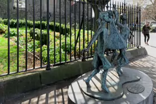 THE PEACE PARK ACROSS THE ROAD FROM CHRIST CHURCH CATHEDRAL [FOUR YEARS AFTER IT WAS REOPENED]-247430-1