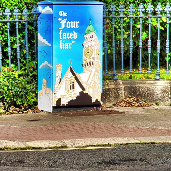 FOUR FACE LIAR IN RATHMINES Construction of Rathmines Town Hall began in 1895, replacing the previous building on the same site.