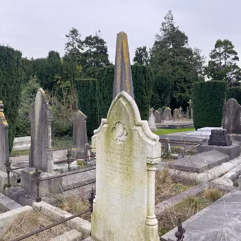 DEANSGRANGE CEMETERY Deansgrange Cemetery, located in the Dublin suburb of Deansgrange, Dún Laoghaire–Rathdown, is a large Victorian cemetery...