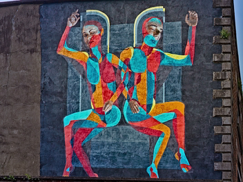 SLEEPING PATTERNS MURALS When I photographed this in June 2016 I was not aware that the site would be demolished to make way for the Opera Square...