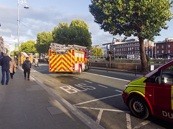 DUBLIN FIRE BRIGADE A sudden turnout of six Dublin Fire Brigade appliances at the Ha'penny Bridge offers a clear look into city-centre...