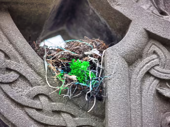 BIRD'S NEST The Celtic cross is deeply intertwined with early Irish Christianity, which was predominantly Catholic.