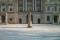 HENRIETTA IN THE SNOW AT THE TEMPLE [THE LAST DAYS OF AN VERY OLD STATUE]-269336