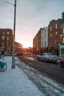 I RETURNED TO DUBLIN FROM BRUSSELS AND THE WEATHER WAS MUCH THE SAME - MAYBE WORSE [SNOW IS UNUSUAL IN DUBLIN]-269385