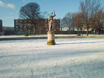 HENRITTA STATUE Though Henrietta no longer graces the park, the photographs taken of her amidst the historic snow of January 2010 remain...
