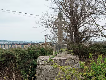 VERY OLD CROSSES These crosses likely predate the current church and were important markers of faith, devotion, and artistry during the...