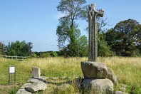 THE MORE WEATHERED CROSS AT TULLY [IN A FIELD ACROSS THE ROAD FROM THE CHURCH]-236055-1 SONY DSC