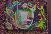 STREET ART AT CRAMPTON COURT IN TEMPLE BAR[ PHOTOGRAPHED 2014]-235082-1