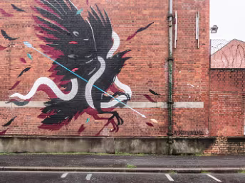 RED BRICK WALL These images, captured in May 2017 and remastered in July 2024, showcase the vibrant street art scene in Belfast. They...