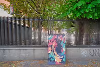 PAINT-A-BOX STREET ART BY CAIZ ON BOLTON STREET [PHOTOGRAPHED IN JUNE 2017]-237588-1
