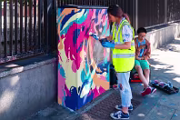 PAINT-A-BOX STREET ART BY CAIZ ON BOLTON STREET [PHOTOGRAPHED IN JUNE 2017]-237592-1