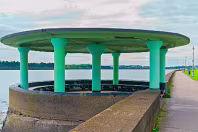 RETRO WIND SHELTERS AND OTHER STRUCTURES IN CLONTARF [DESIGNED IN 1934 BY HERBERT SIMMS]-244375-1