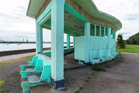 RETRO WIND SHELTERS AND OTHER STRUCTURES IN CLONTARF [DESIGNED IN 1934 BY HERBERT SIMMS]-244385-1