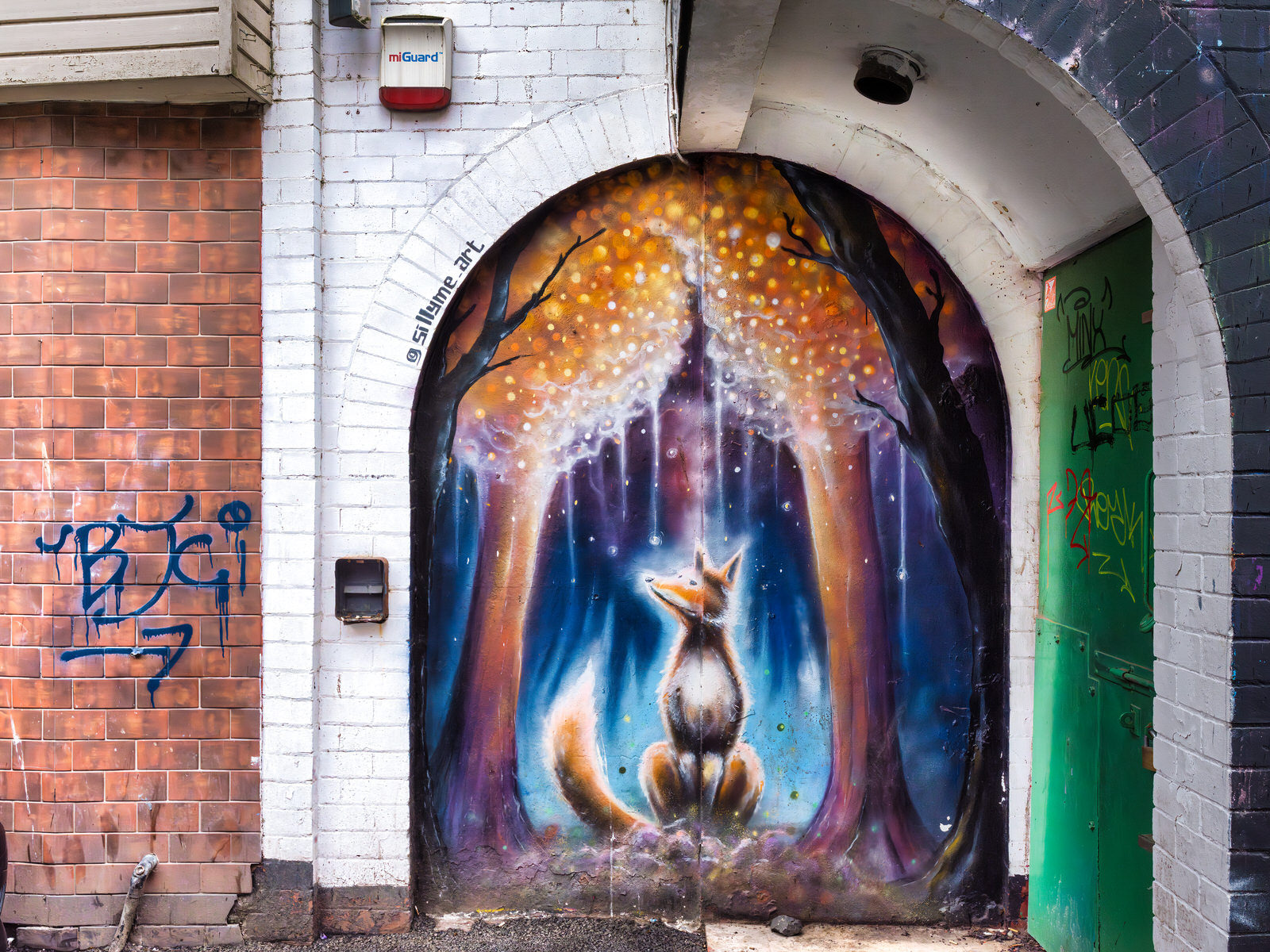 Urban Expression Off Rosemary Street Featuring Street Art By SillyMe
