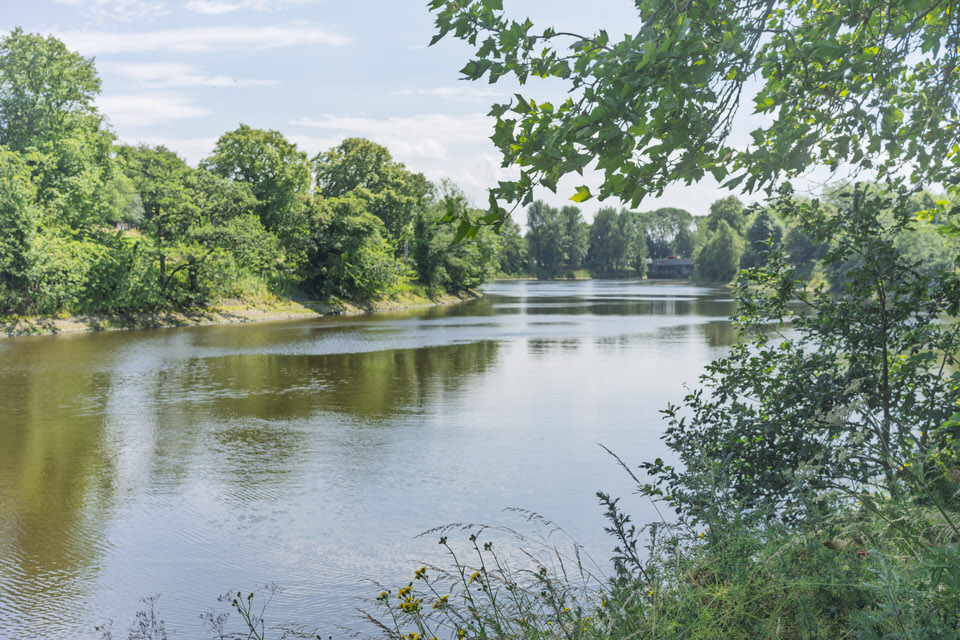 The East Bank Stretch Of The Lagan Opposite the Gasworks