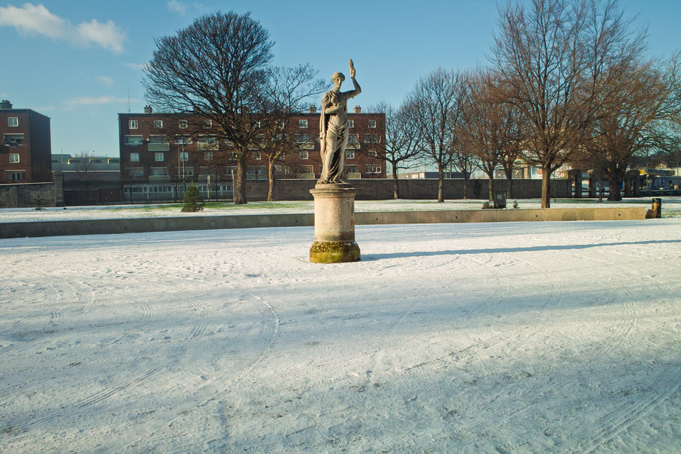 Henrietta In The Snow At The Temple